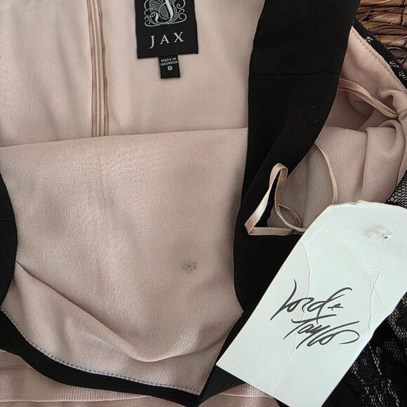 NWT Jax Black and Pink Cocktail Dress Sz 8 - Picture 4 of 4